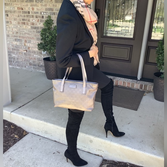 Authentic GUCCI PVC GG monogram tote bag 🌷🌷🌷 - Picture 5 of 16